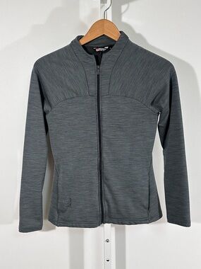 66° North Eyjafjallajökull Zip Jacket Gray Performance Layer Slim Fit Small